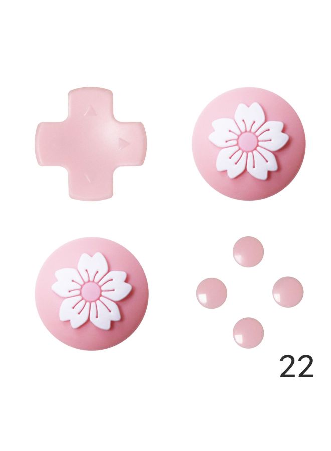 Nintendo Switch Love Flower Rocker Cap Key Cap Cross Key Stickers Ns Silicone Arrow Key Stickers-Product Color:4  - Image 1