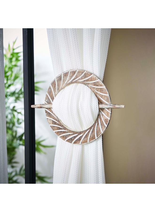 أفا رباط خلفي خشبي دائري مقاس 17.5 سم - Image 1