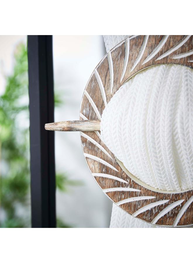 أفا رباط خلفي خشبي دائري مقاس 17.5 سم - Image 2