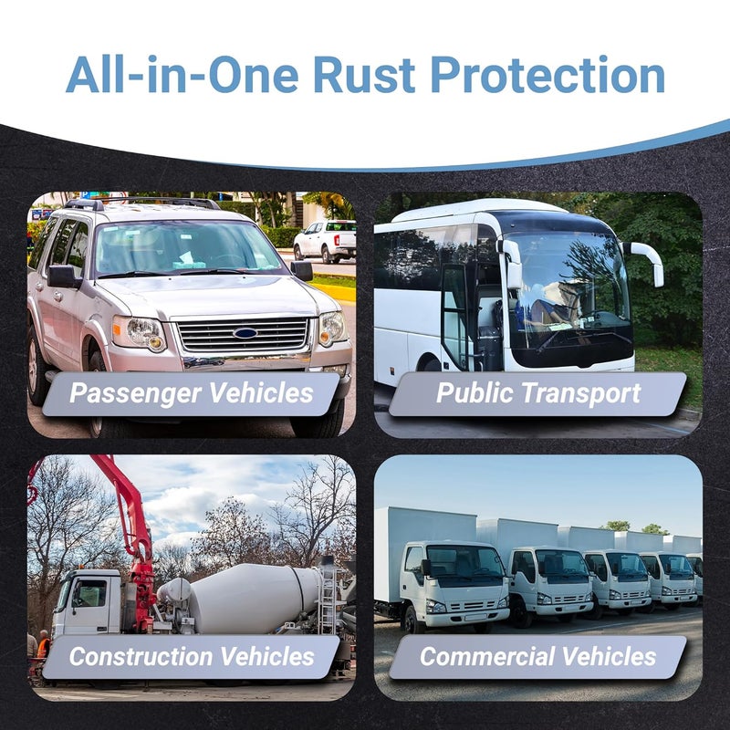 RUST BULLET Automotive - Metallic Gray - 4 Oz - Rust Inhibitor & Protective Coating for Cars, Trucks, & Metal Surfaces, UV Resistant, No Topcoat Needed - Image 5