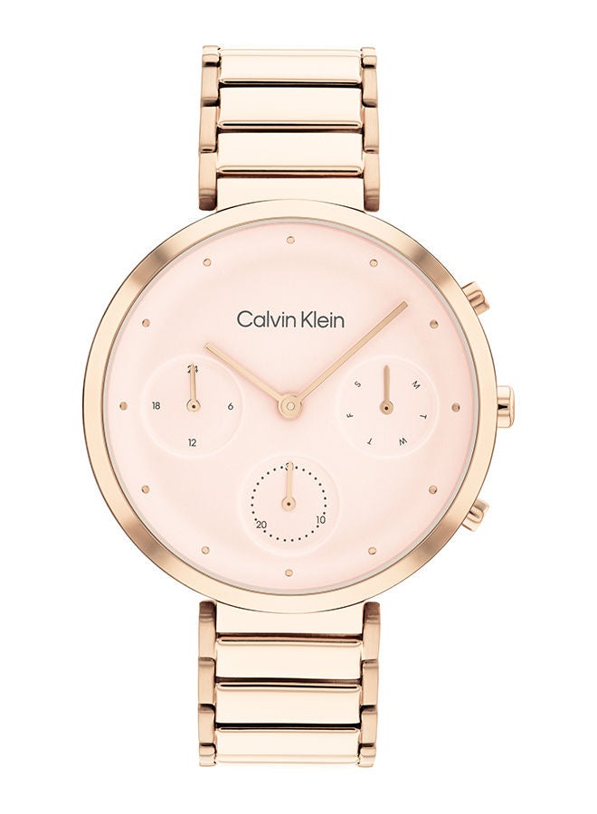 CALVIN KLEIN ساعة يد نسائية أنالوج دائرية من الفولاذ المقاوم للصدأ 25200283 - 36.5 مم - Image 1