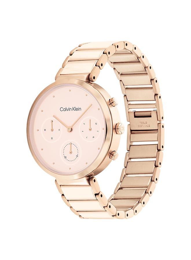 CALVIN KLEIN ساعة يد نسائية أنالوج دائرية من الفولاذ المقاوم للصدأ 25200283 - 36.5 مم - Image 3