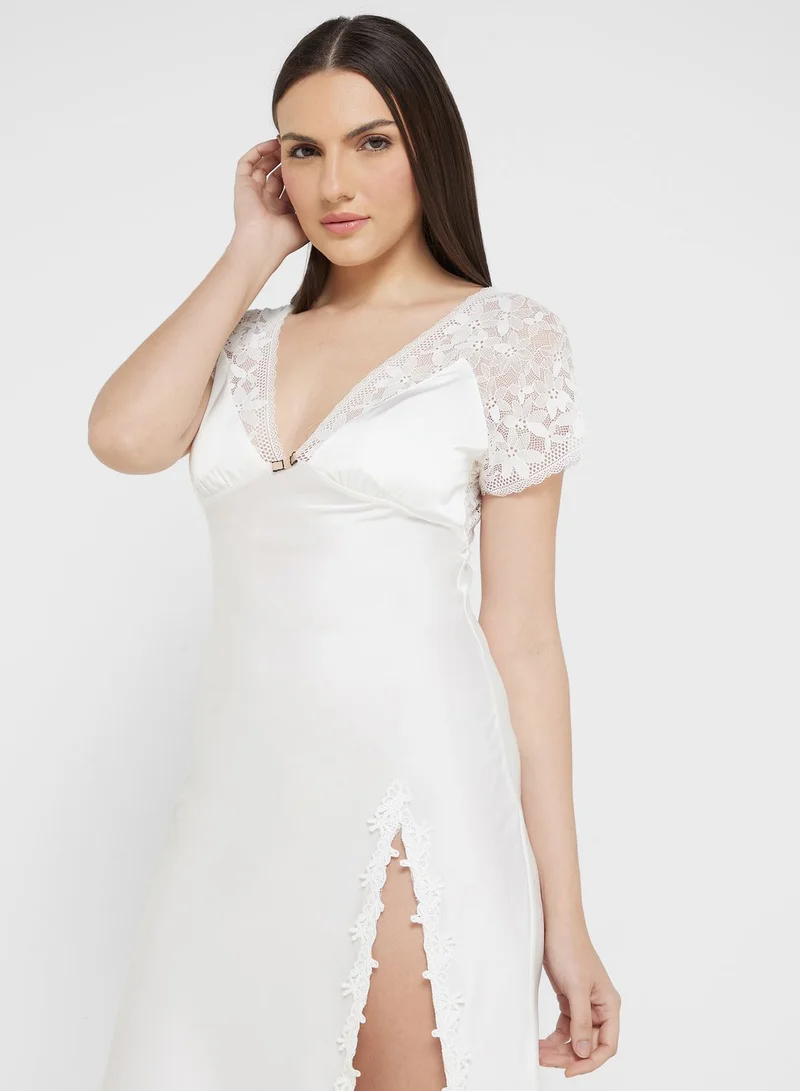 ELLA Lace Trim Nightdress