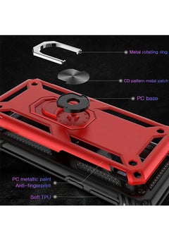 Generic Case for Google Pixel 4a 5G with Ring Holder Red  - Image 3