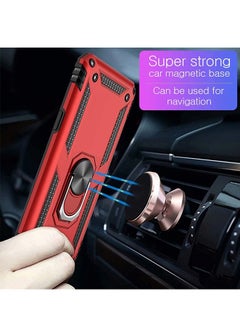 Generic Case for Google Pixel 4a 5G with Ring Holder Red  - Image 2
