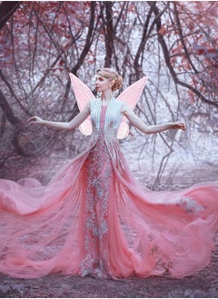 Organizer Cosplay Butterfly Wings for Girls, Fairy Wings Costume Set, Fairy Costume Set with Sparkling Sheer Butterfly Wings Cosplay  - Image 5