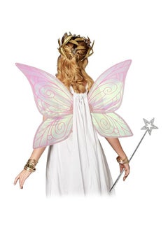 Organizer Cosplay Butterfly Wings for Girls, Fairy Wings Costume Set, Fairy Costume Set with Sparkling Sheer Butterfly Wings Cosplay  - Image 4
