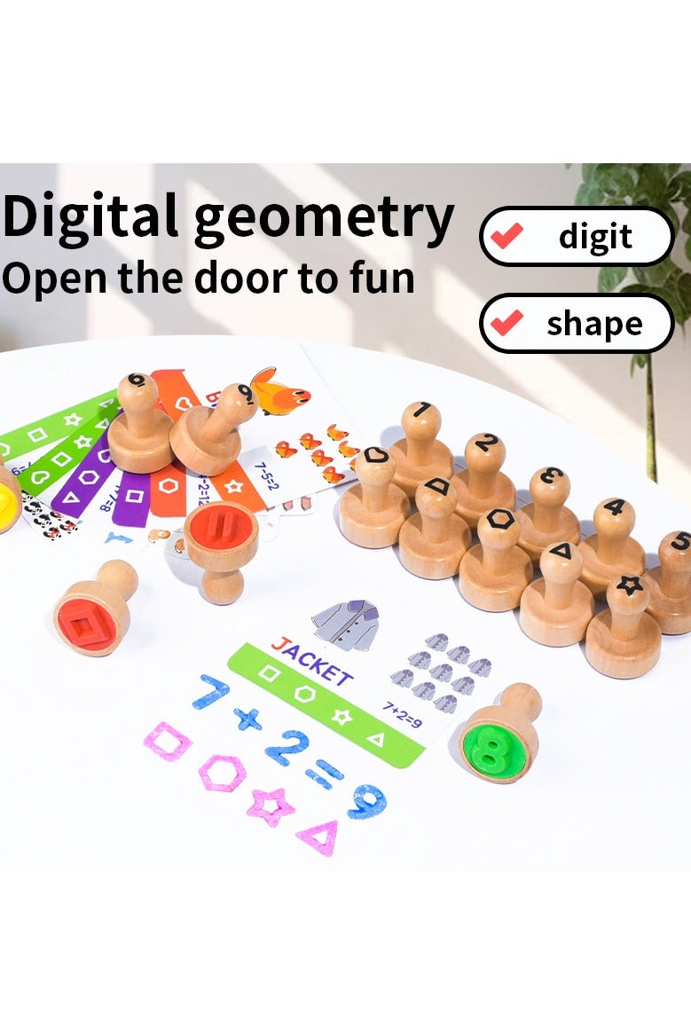 general Wooden fun stamp creative puzzle design exercise baby concentration hand-brain coordination educational toy - Image 3