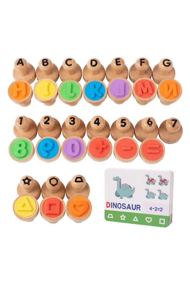 general Wooden fun stamp creative puzzle design exercise baby concentration hand-brain coordination educational toy - Image 4