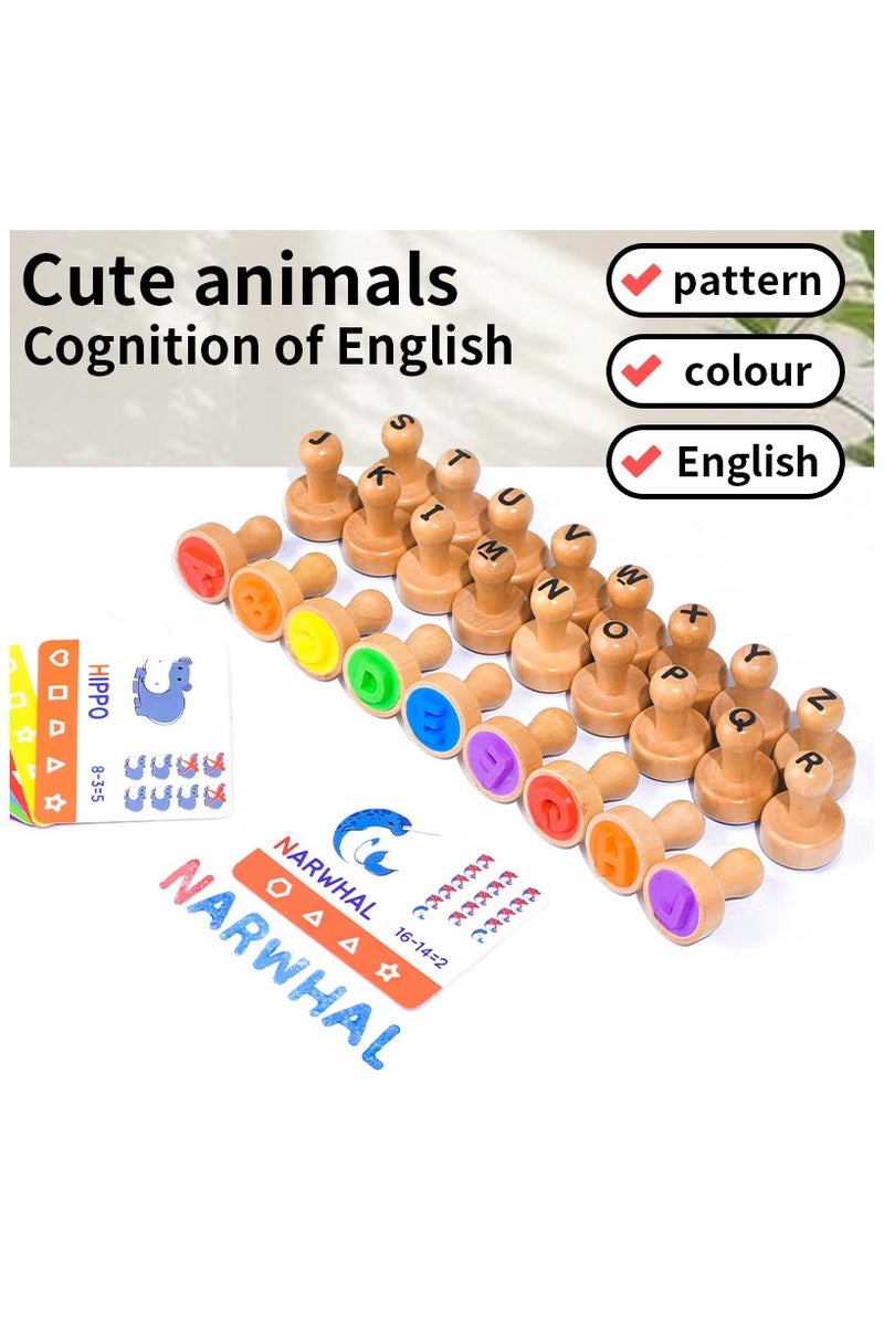 general Wooden fun stamp creative puzzle design exercise baby concentration hand-brain coordination educational toy - Image 2
