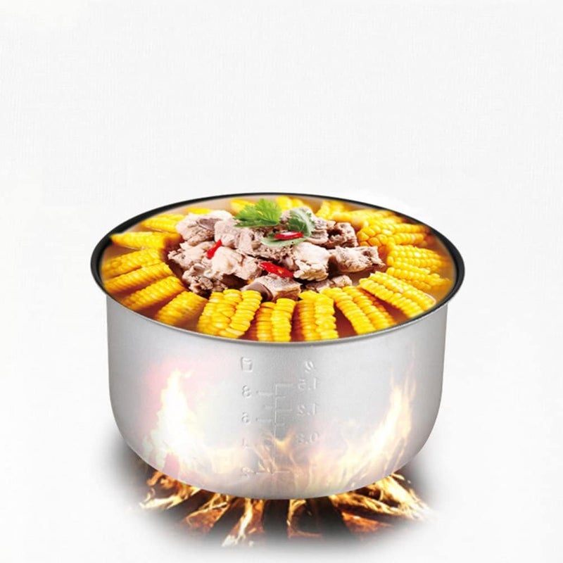 comfrt Non- Stick Inner Pot power cooker replacement inner pot non- stick interior metal inner cooking pot pressure cooker inner pot for power pressure cooker rice cooker 2l Rice Cooker Inner Pot - Image 2