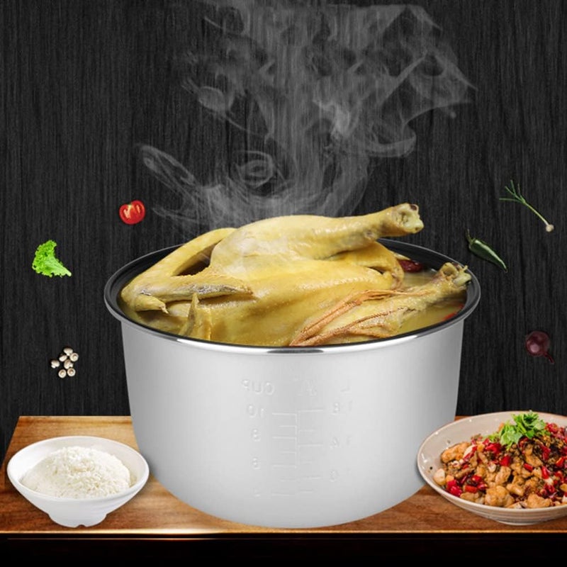 comfrt Non- Stick Inner Pot power cooker replacement inner pot non- stick interior metal inner cooking pot pressure cooker inner pot for power pressure cooker rice cooker 2l Rice Cooker Inner Pot - Image 4