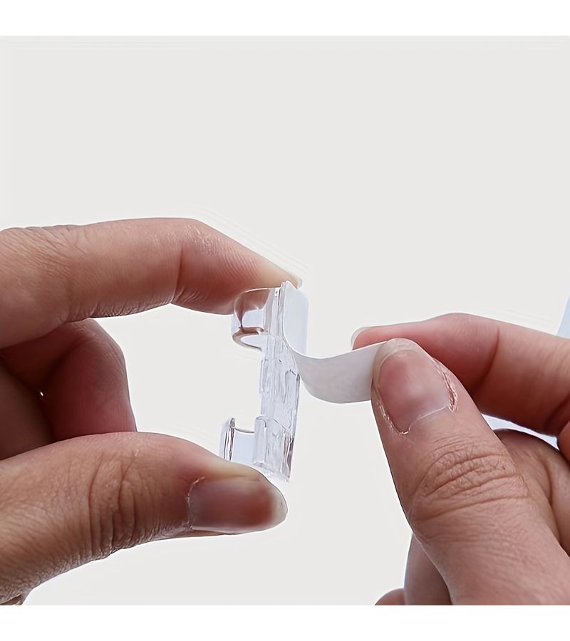 50 Pcs Self Adhesive Cable Clips Wire Holders For Desktop Office Cable Management - Image 3