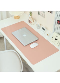 Mouse Pad Office Desk Pad Oversized Laptop Pad Gaming Keyboard Pad Leather Pad Student Desk Pad-Color:45 * 90cm Car Line With Free Strap-Pattern:Single-sided Velvet Bottom Nude Color