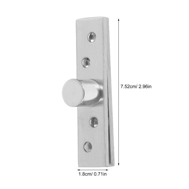 Stainless Steel 360 Degree Rotation Invisible Cabinet Door Hinges 2 Pcs Set - Image 3