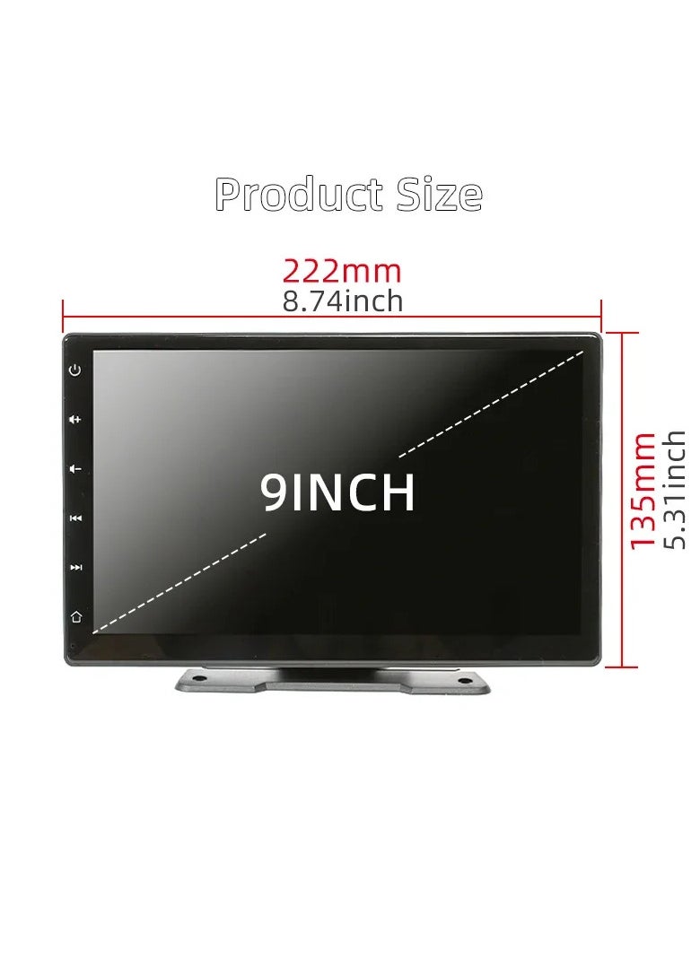 Generic - 9 inch touch screen car multimedia Wi-Fi video player wireless screen for all types of cars and trucks for Android and iphone devices  / Mirror Link - Image 1