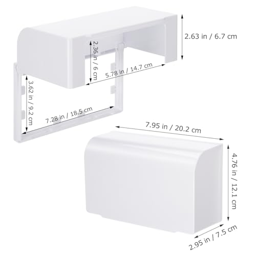 Uonlytech Flip Weatherproof Outlet Cover Water Proof Socket Box Self Adhesive Receptacle Protector for Outside Home - Image 2