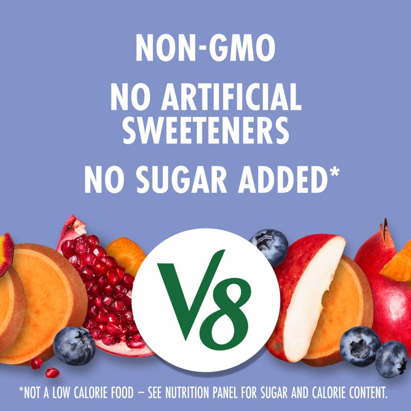 V8 Blissfully Berry 100% Fruit and Vegetable Juice, 8 fl oz Can (6 Pack) - Image 4