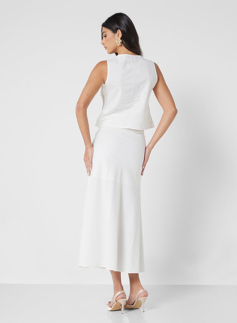 ايلا طقم بلوزة وتنورة برباط - Image 2