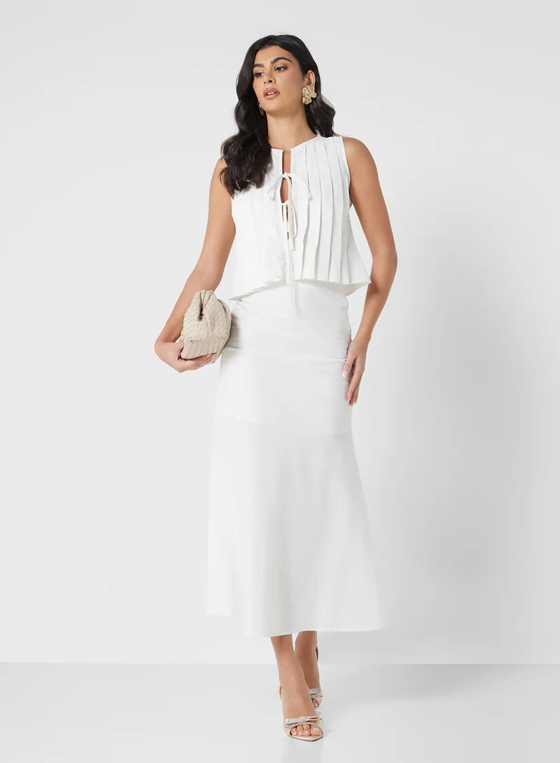 ELLA Tie Up Top & Skirt Set