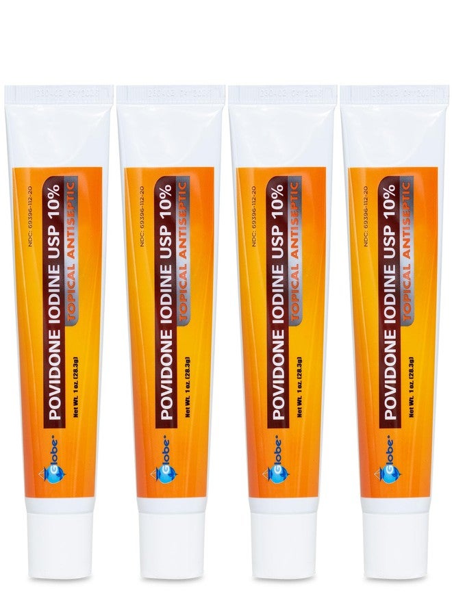 Globe (4 Pack) Povidone Iodine 10% First Aid Ointment 1 Oz, for Cuts Scrapes Burns (Compare to Betadine) - Image 1