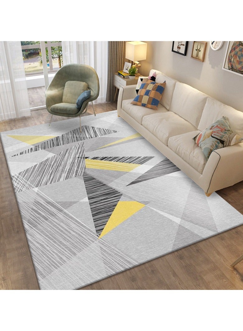 سجادة من ألياف البوليستر عالية الجودة قابلة للغسل في الغسالة بتصميم بسيط