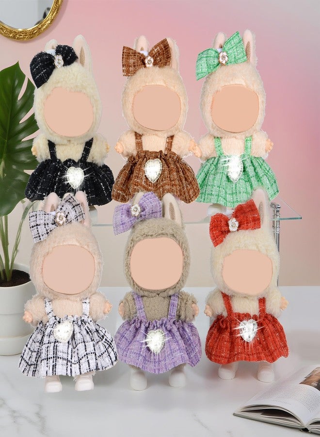 ibayda Total 6 Sets Chic Style 17cm Doll Dress Clothes and Accessories Include: 6 Hairband, 6 Dresses (Doll Not Included) - Image 4