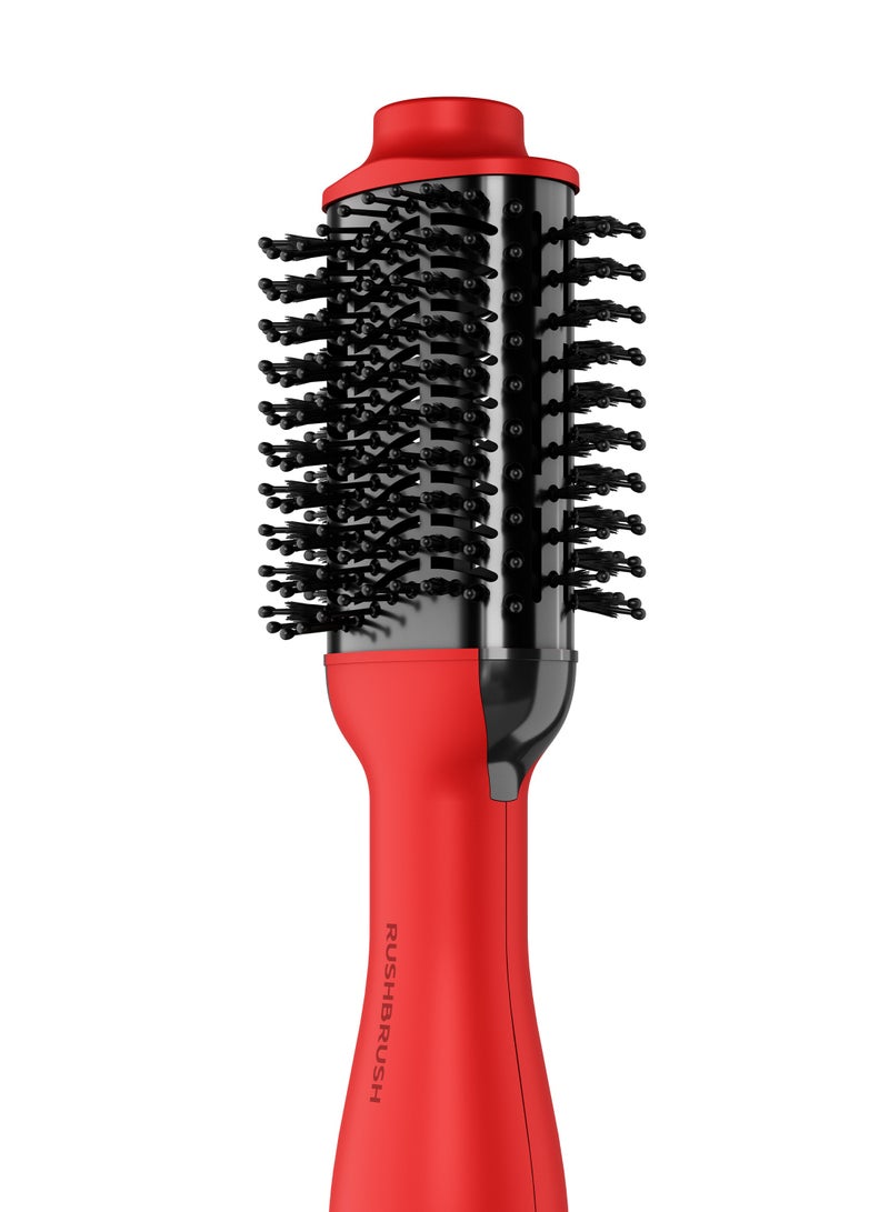 راش براش مكواة فرد الشعر من راش براش V2 بلس، مرنة ومرنة، منحنية مع حجم أكبر، 1200 وات - أحمر - Image 2