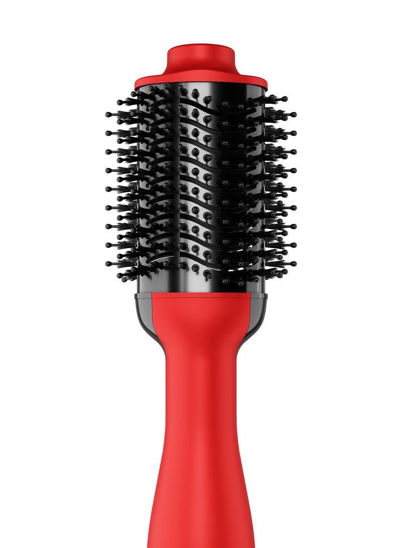 راش براش مكواة فرد الشعر من راش براش V2 بلس، مرنة ومرنة، منحنية مع حجم أكبر، 1200 وات - أحمر - Image 3