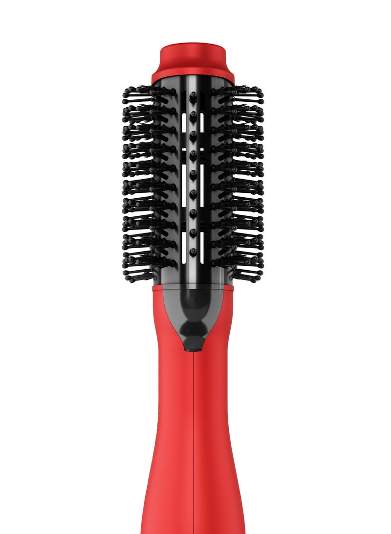 راش براش مكواة فرد الشعر من راش براش V2 بلس، مرنة ومرنة، منحنية مع حجم أكبر، 1200 وات - أحمر - Image 4