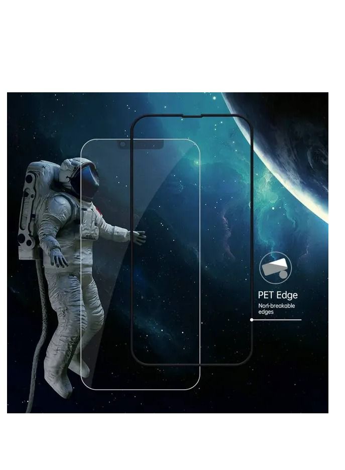 devia Van Series Privacy PET Edge Twice-Tempered Glass Screen Protector For iPhone13 6.1" & 13Pro 6.1" (2021) - Black - Image 4