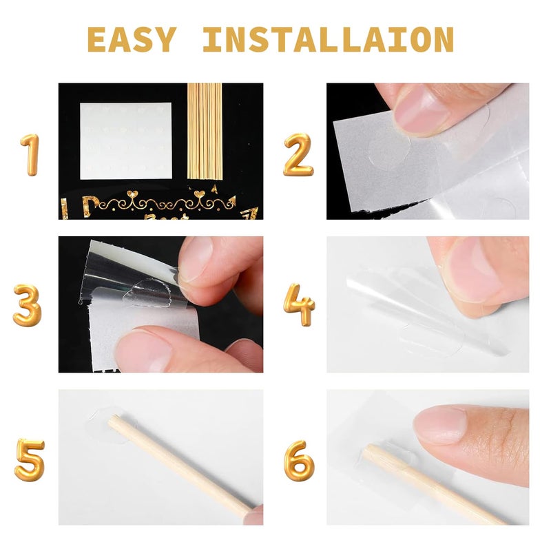 Intatikoo 38Pcs Funny Photo Booth Props with Sticks - Selfie Pose Signs for Birthday, Valentine's Day, Men Women Party Decorations - Image 4
