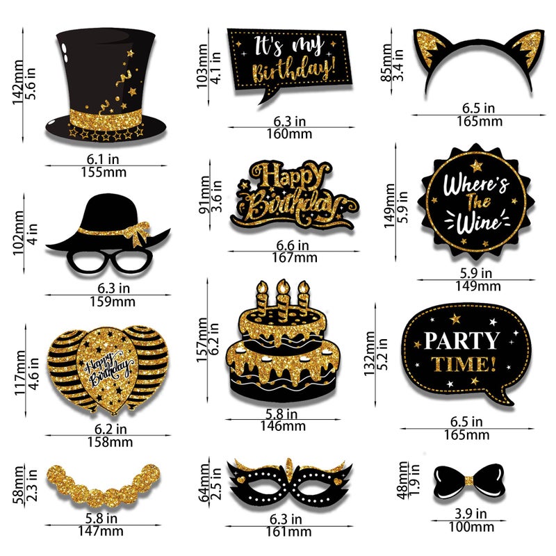 Intatikoo 38Pcs Funny Photo Booth Props with Sticks - Selfie Pose Signs for Birthday, Valentine's Day, Men Women Party Decorations - Image 5