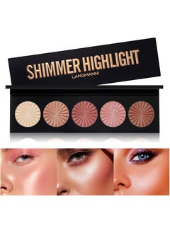 Highlighter Powder Palette, Makeup Palette Facial Bronzers Illuminator Palette Highlighter Baked Waterproof Long Lasting Brilliant Lighten Skin Color - pzsku/Z3F2D99EEA7CDC9A50A49Z/45/_/1737609507/ed86093d-2ac1-48cf-8f63-977fc133cf96