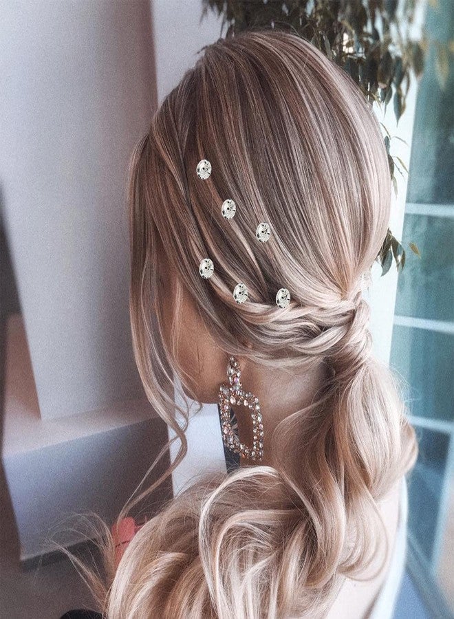 QIUTIMIY 20 Pack (Transparent) Rhinestone Hair Pins Crystal Hair Clips for Bridal Wedding Women Hair Jewelry Accessories, with Clear Container - Image 5