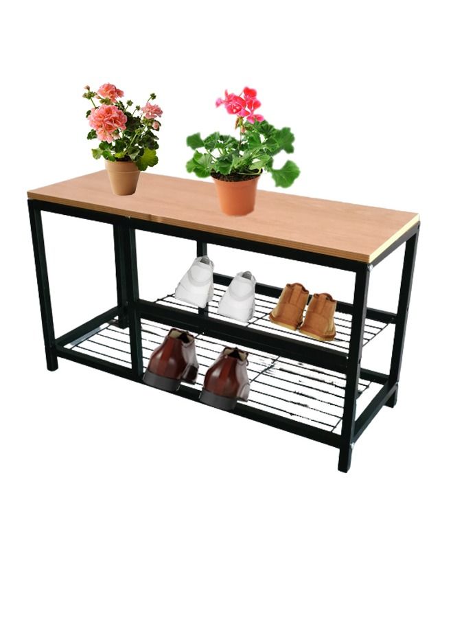 2 Tire Shoe Rack With Bench 