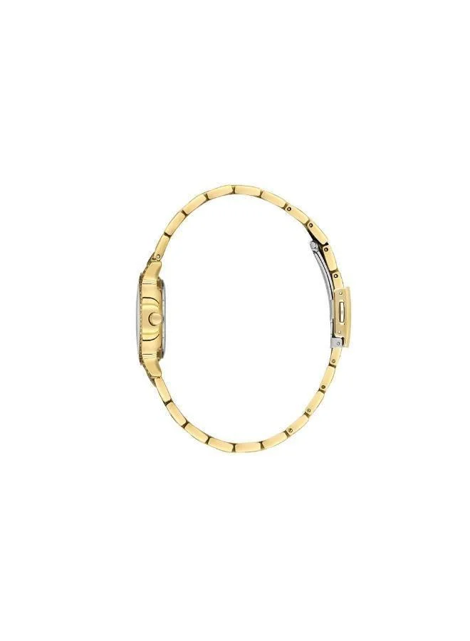 Daniel Klein Women's Stainless Steel Gold Alloy Case Analog Light Gold Round Sunray Dial Japanese Quartz Premium 30 Meters Water Resistant