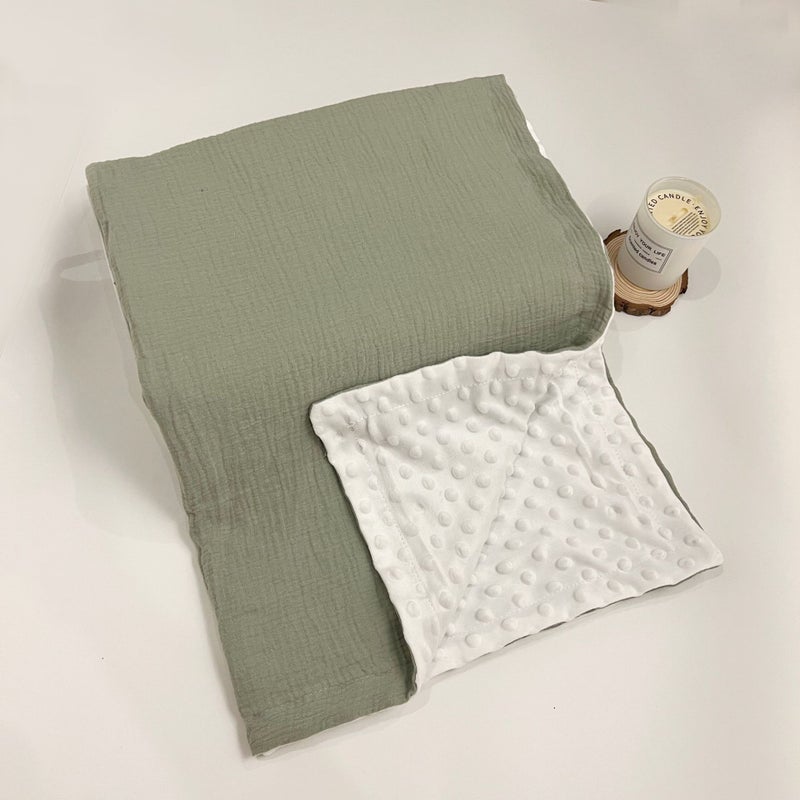 Explosive Crepe Bean Blanket Baby Swaddle Blanket Blanket Bag Newborn Bean Velvet Summer Quilt Air-Conditioning Quilt - Image 1