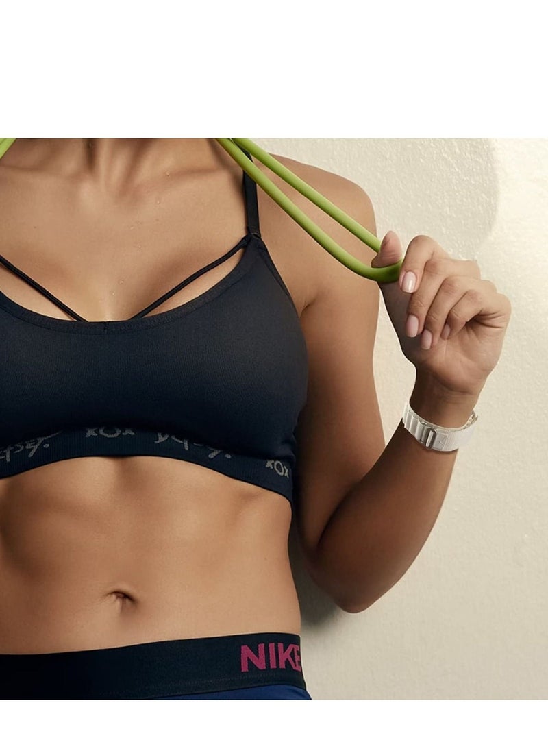 أحزمة أبل ووتش ألترا، للنساء والرجال، حلقتين من القماش المنسوج مع مشبك تيتانيوم G، حزام رياضي لسلسلة ساعة آي ووتش 8/7/6/5/4/3/2/1/SE، لون ضوء النجوم، 44/45/49 مم - Image 2