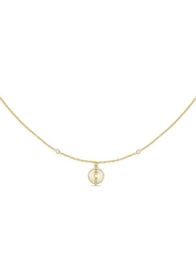 CERRUTI 1881 Big Supreme Round Gold Plated Necklace, Earrings and Bracelet Set Box for Womens