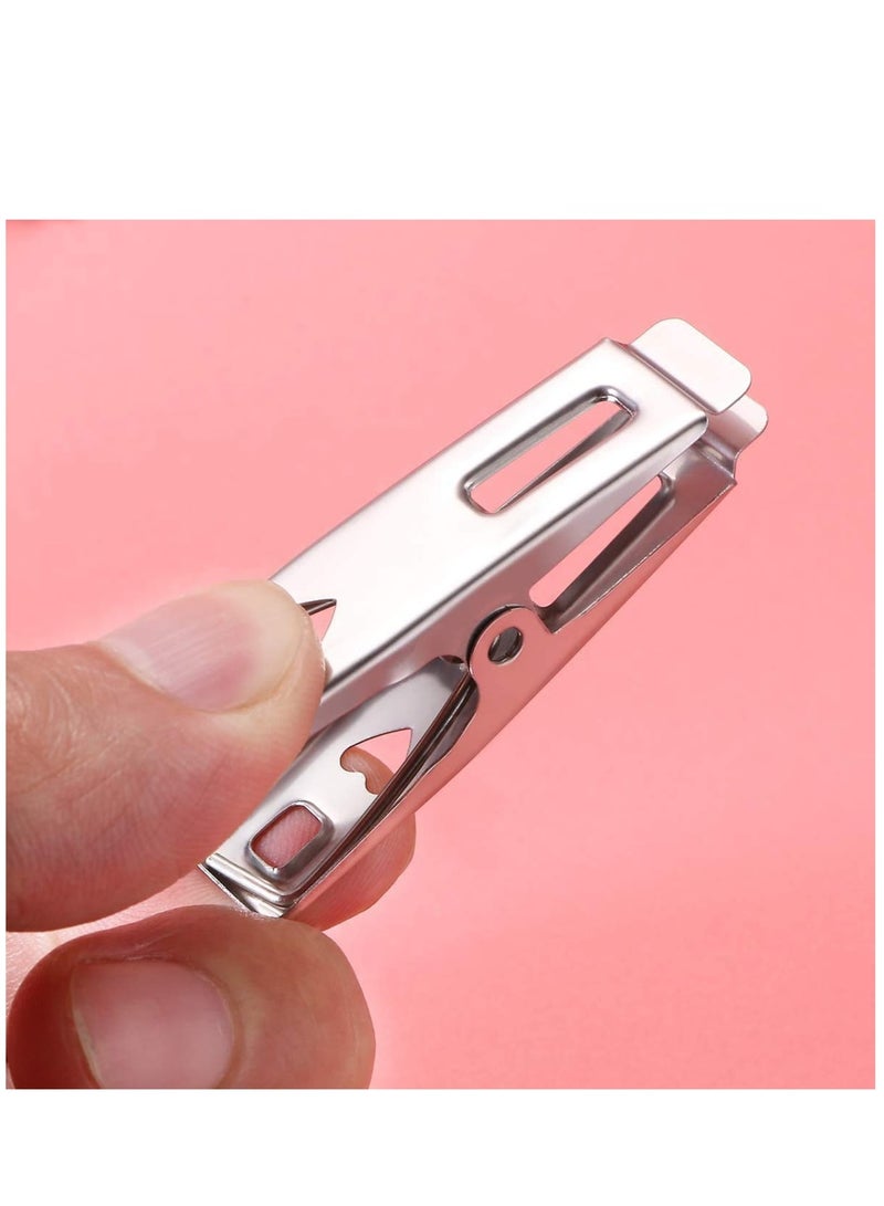Suntown 40pcs Stainless Steel Clothes Pegs Metal Clips Socks Clips Clothes Pins Multifunctional Clothing Clamps - Image 3