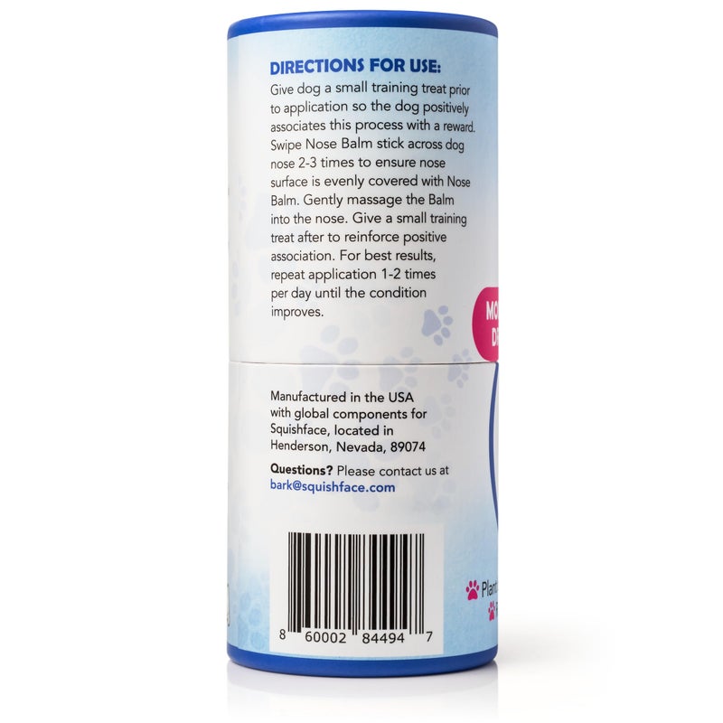 Squishface Nose Balm - Soothe & Protect Dry, Cracked Dog Snouts - Plant-Based, Lick-Safe Formulation to Aid in Relief of Hyperkeratosis - Great for All Breeds! (1.75 oz), Manufactured in USA - Image 2