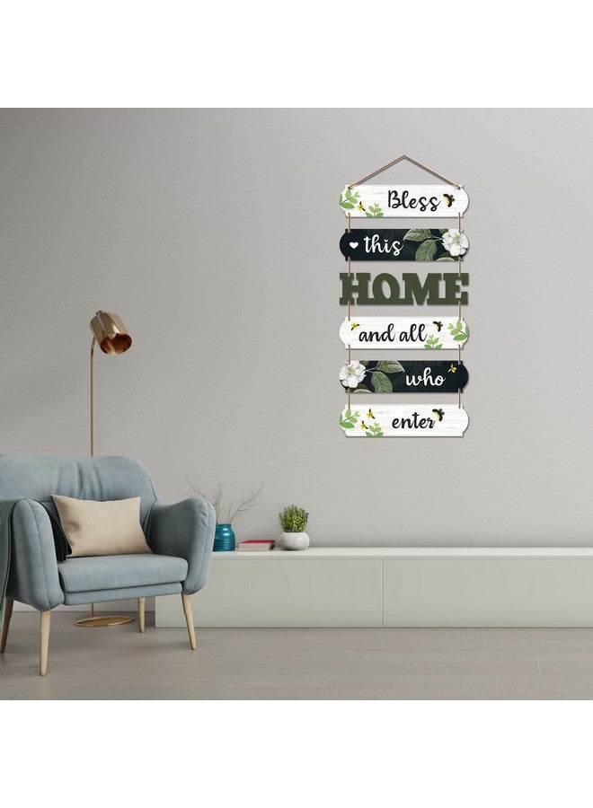 Artvibes Home Decorative Wall Art MDF Wooden Wall Hanger for Living room | Bedroom | Gifts | Wall Hangings for Decoration | Modern Decor Items | Artworks Canvas Painting (WH_6603N), Set of 6 - Image 3