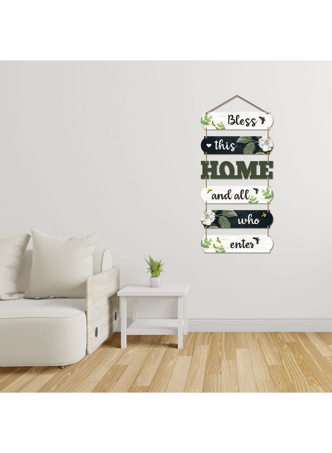 Artvibes Home Decorative Wall Art MDF Wooden Wall Hanger for Living room | Bedroom | Gifts | Wall Hangings for Decoration | Modern Decor Items | Artworks Canvas Painting (WH_6603N), Set of 6 - Image 2