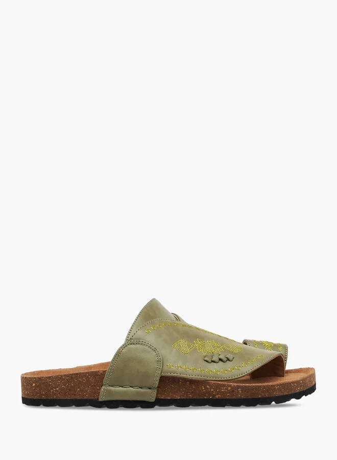 Al Waha Boys Embroidered Slip-On Arabic Sandals