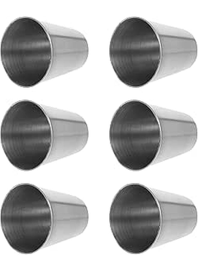 6Pcs 70ml Stainless Steel Shot Glasses Rustproof Metal Liquor Cups Lightweight - Image 1