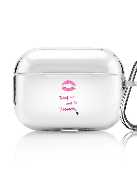 Classic Clear printed Case for Apple AirPods Pro 2nd Generation Thin Transparent Cover [Designed for Apple AirPods Pro 2nd Generation] - Raining Lipsticks