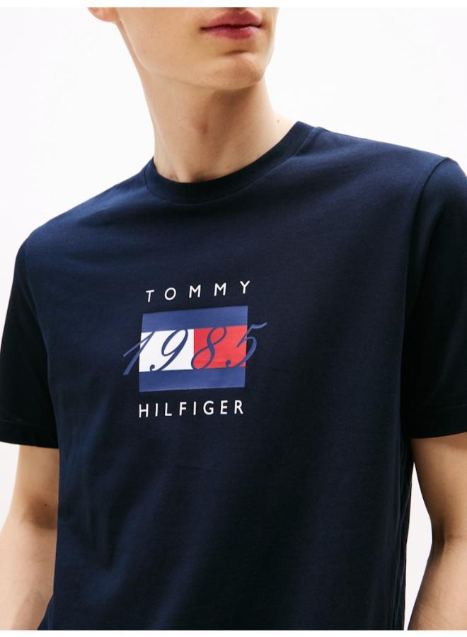 تومي هيلفيغر تيشيرت جيرسي برسومات علم - Image 3