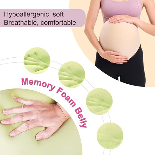 Seedollia سيودوليا بطن الحمل المزيف مع رغوة الذاكرة لزي حفلة سانتا الكبير - Image 3