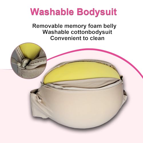 Seedollia سيودوليا بطن الحمل المزيف مع رغوة الذاكرة لزي حفلة سانتا الكبير - Image 2